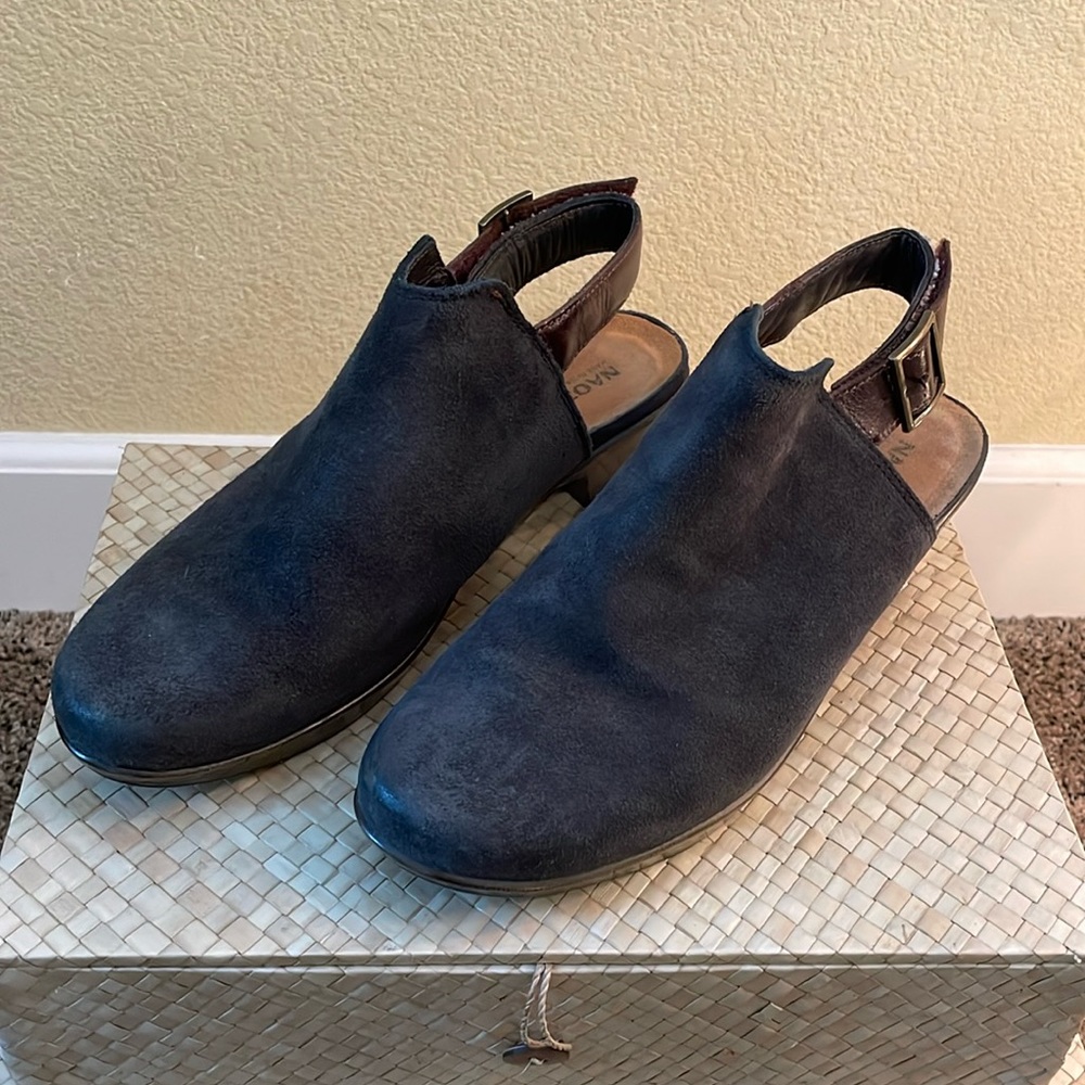 NAOT Chocolate brown suede - size 39